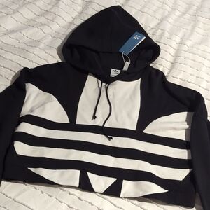 Adidas cropped hoodie sweatshirt. Women's XS nwt